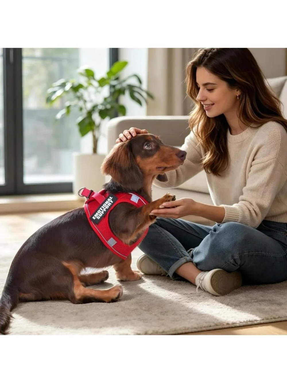 Lightweight Service Dog Vest Harness for Small Breeds with ID Tag & 10 Patches